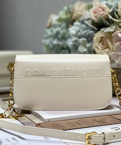 1:1 Replica 30 Montaigne Avenue Bag Black/White/Blue/Beige/Light Pink For Women 9 in/ 22.5cm M9260UMOA_M900