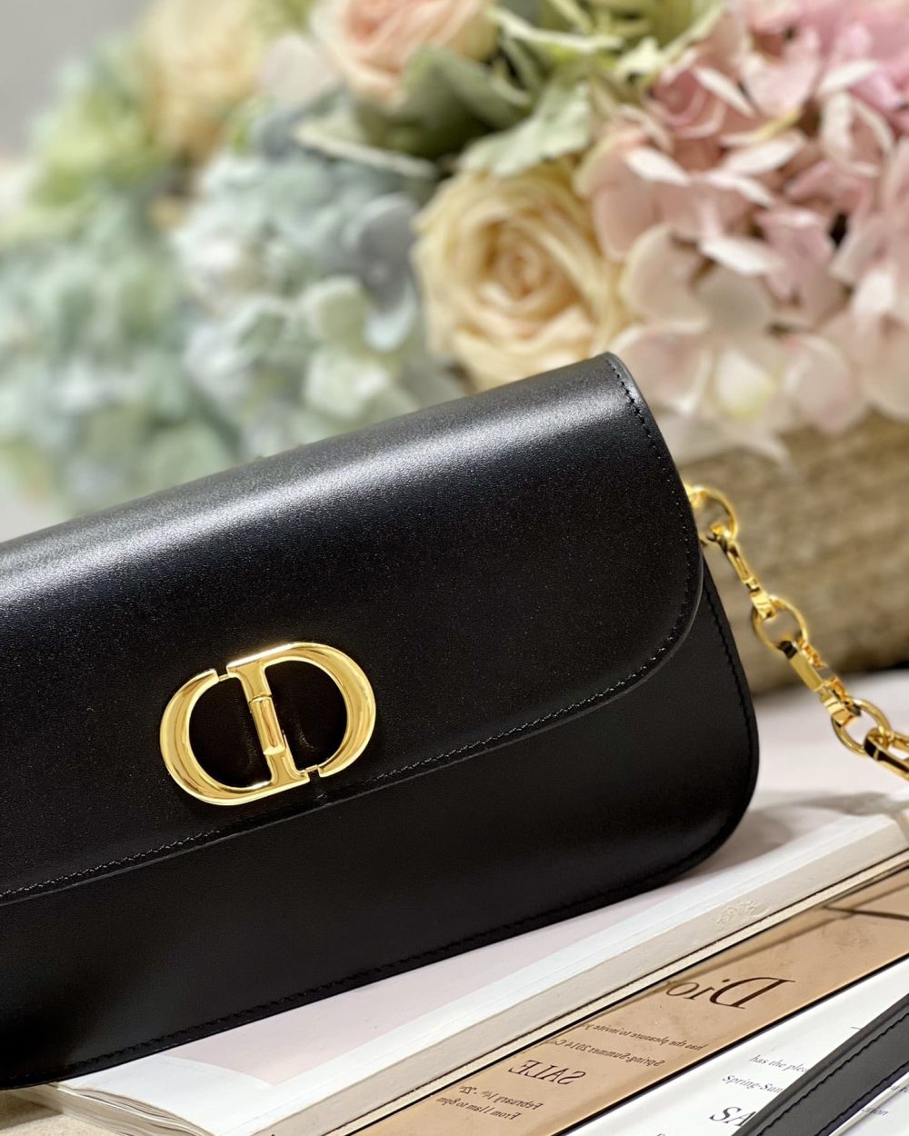 1:1 Replica 30 Montaigne Avenue Bag Black/White/Blue/Beige/Light Pink For Women 9 in/ 22.5cm M9260UMOA_M900