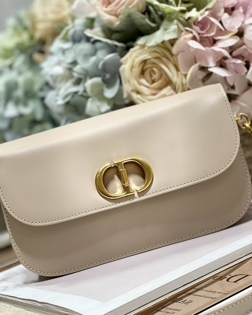 1:1 Replica 30 Montaigne Avenue Bag Black/White/Blue/Beige/Light Pink For Women 9 in/ 22.5cm M9260UMOA_M900