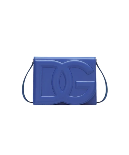 Calfskin DG Logo Bag Blue For Women BB7287AW57680623 - 20 Cm/ 7.8 Inches