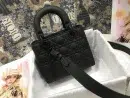 1:1 Replica Christian Dior Smal Lady Dior My ABCDIOR Bag Black For Women 8in/20cm CD M0538SLOI_M989