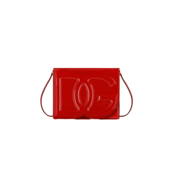Patent Leather DG Logo Bag Red For Women BB7287A147180315- 20 Cm/ 7.8 Inches