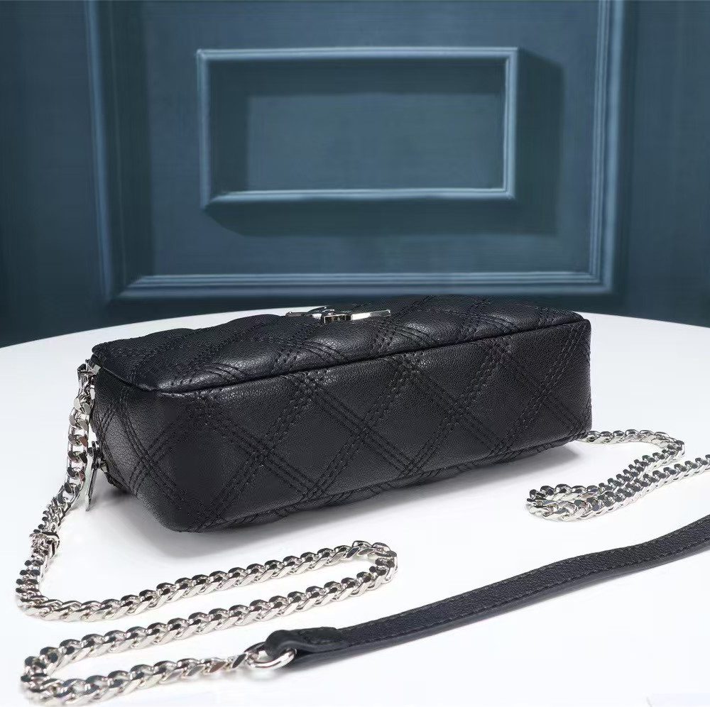 [REP 1:1] Saint Laurent Becky Double-Zip Pouch Black For Women 7.5in/19cm YSL