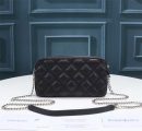 [REP 1:1] Saint Laurent Becky Double-Zip Pouch Black For Women 7.5in/19cm YSL
