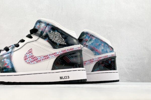 Air Jordan 1 SE “Take Flight” Sneaker White/Bright Crimson-Blue Hero-Black For Women, Women's Shoes