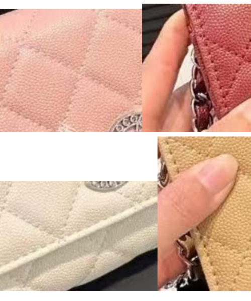 1:1 Replica Chanel CO-CO Wallet On Chain 20cm/7.9in Gold Hardware For Women Black