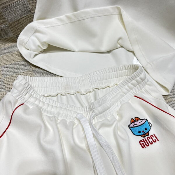 Animal Patch T-Shirt And Shorts White For Women