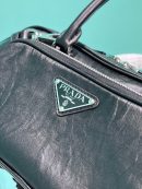 Antique Nappa Multi-Pocket Top-Handle Bag In Grey/Black For Women 9.5 in/ 24cm 1BB099_UVL_F0480_V_T2O