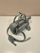 Antique Nappa Multi-Pocket Top-Handle Bag In Grey/Black For Women 9.5 in/ 24cm 1BB099_UVL_F0480_V_T2O
