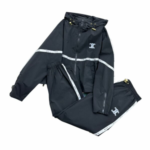 Athletic Pants And Tracksuit Jacket Black For Women