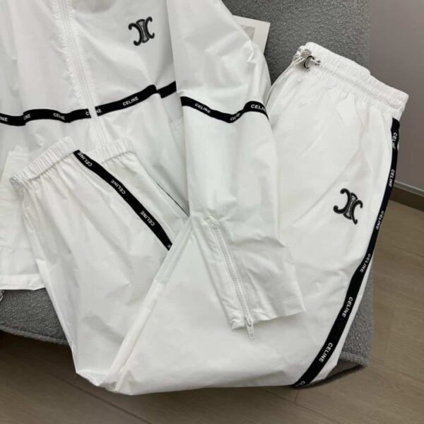 Athletic Pants And Tracksuit Jacket White For Women