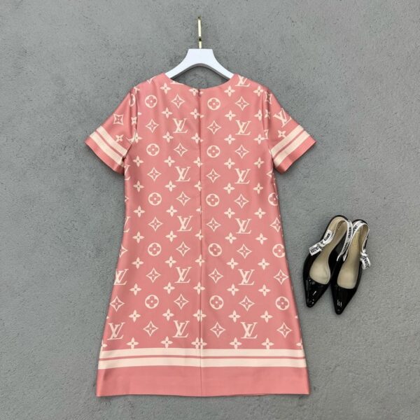 Back Zipper Dress Deep Peach For Women