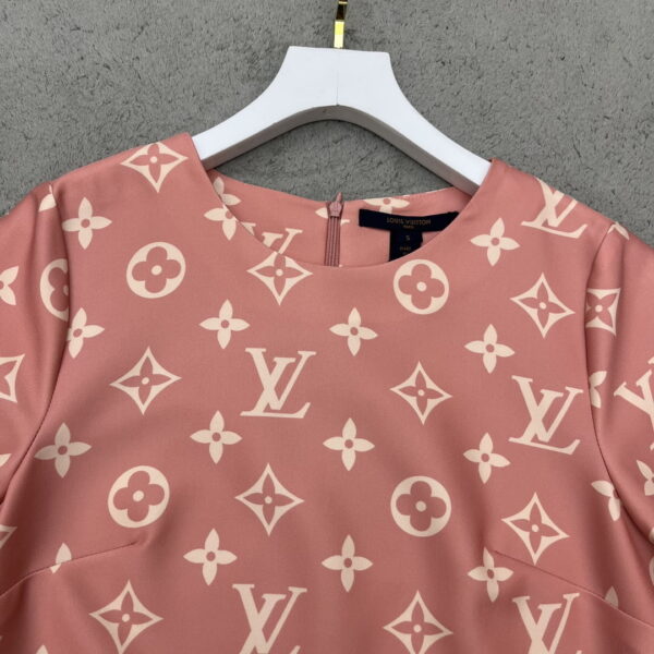 Back Zipper Dress Deep Peach For Women