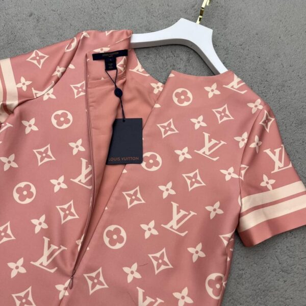 Back Zipper Dress Deep Peach For Women