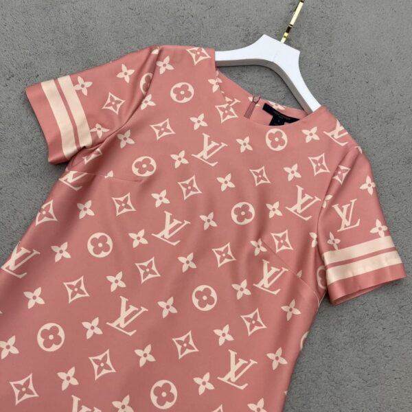 Back Zipper Dress Deep Peach For Women