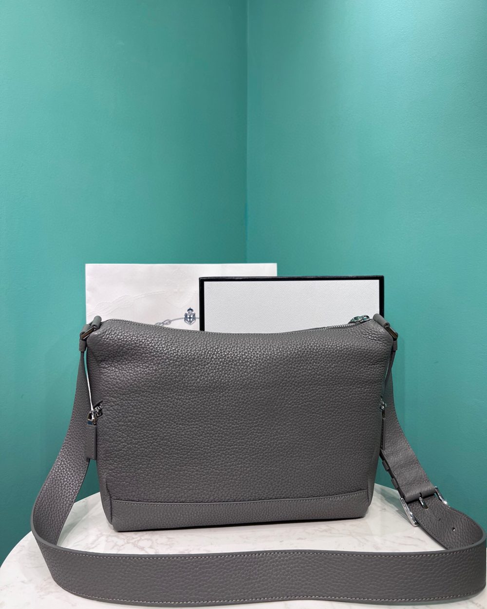 Bag With Shoulder Strap In Grey For Women 10.2 in/ 26cm 2VH165_2BBE_F0K44_V_OOO