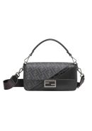 1:1 Replica Baguette FF Fabric And Exotic Bag Black For Women 10.5 in/27cm 7VA572ALWIF1DYM