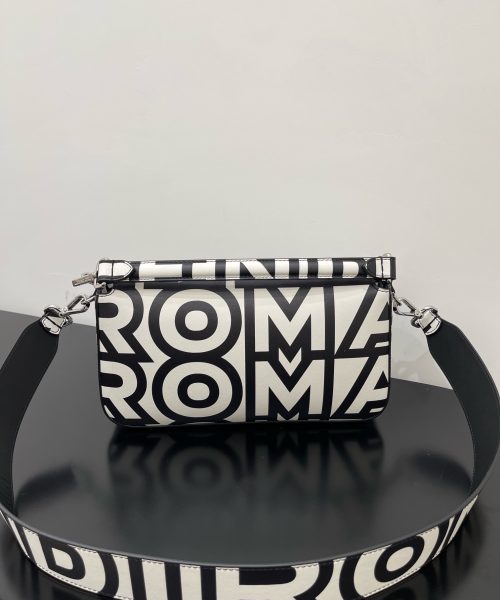 1:1 Replica Baguette Two-Tone Bag Black And White For Women 10.5in/27cm