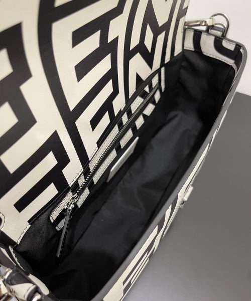 1:1 Replica Baguette Two-Tone Bag Black And White For Women 10.5in/27cm