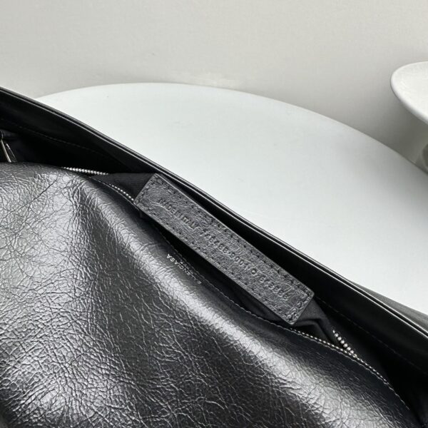 Balenciaga BB Soft Large Flap Bag White/Black For Women 14.2in/36cm 7484882AAIY9001