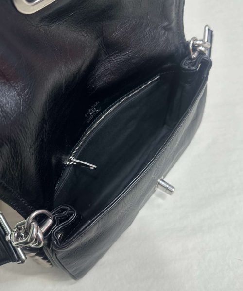 Balenciaga BB Soft Small Flap Bag Black For Women 9.1in/23cm 7485982AAIY1000