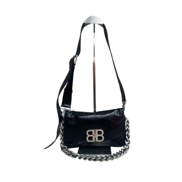 Balenciaga BB Soft Small Flap Bag Black For Women 9.1in/23cm 7485982AAIY1000