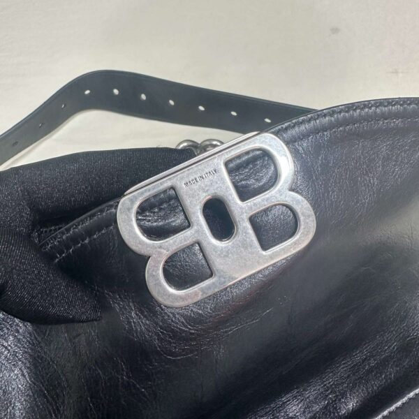 Balenciaga BB Soft Small Flap Bag Black For Women 9.1in/23cm 7485982AAIY1000