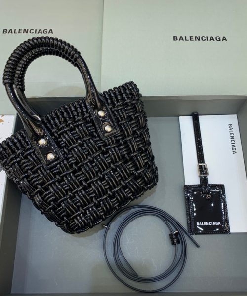 Balenciaga Bistro XS Basket With Strap In Black , For Women, Women's Bags 16.1in/41cm 6713422IE2Y1000