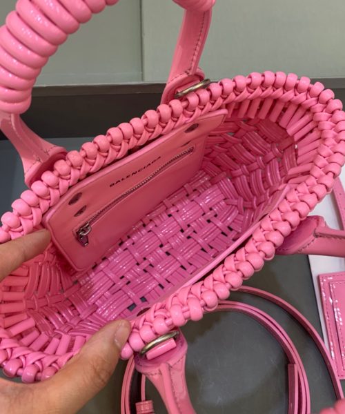 Balenciaga Bistro XS Basket With Strap In Pink, For Women, Women's Bags 16.1in/41cm 6713422IE3Y5812