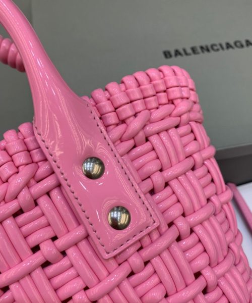 Balenciaga Bistro XS Basket With Strap In Pink, For Women, Women's Bags 16.1in/41cm 6713422IE3Y5812