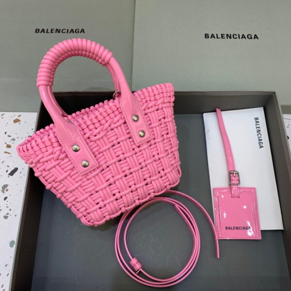 Balenciaga Bistro XS Basket With Strap In Pink, For Women, Women's Bags 16.1in/41cm 6713422IE3Y5812