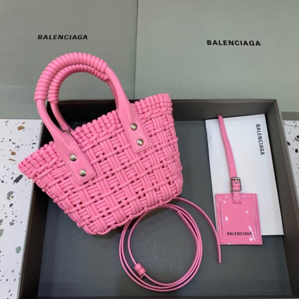 Balenciaga Bistro XS Basket With Strap In Pink, For Women, Women's Bags 16.1in/41cm 6713422IE3Y5812