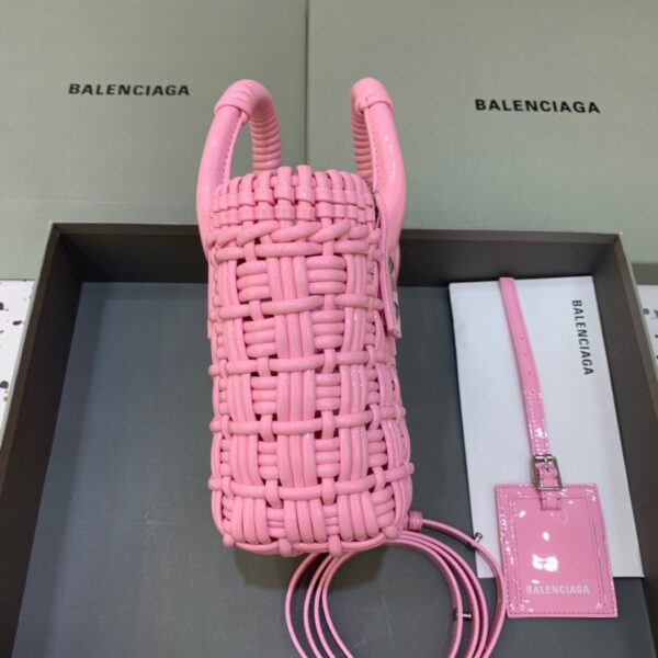 Balenciaga Bistro XS Basket With Strap In Pink, For Women, Women's Bags 16.1in/41cm