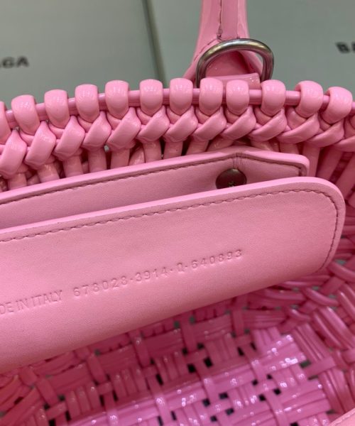 Balenciaga Bistro XS Basket With Strap In Pink, For Women, Women's Bags 16.1in/41cm