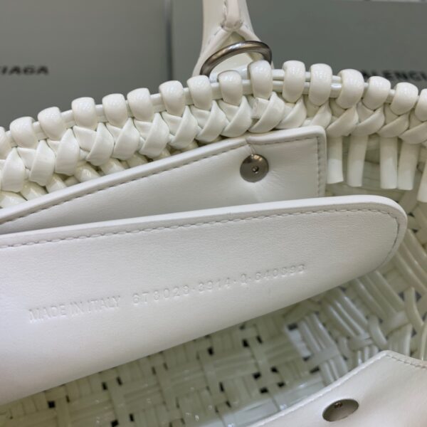 Balenciaga Bistro XS Basket With Strap In White, For Women, Women's Bags 16.1in/41cm 6713422IE3Y9000