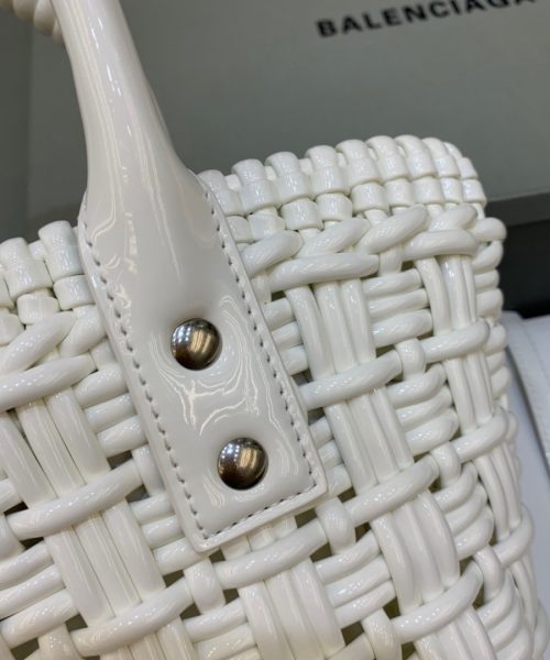 Balenciaga Bistro XS Basket With Strap In White, For Women, Women's Bags 16.1in/41cm 6713422IE3Y9000
