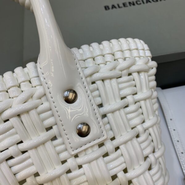 Balenciaga Bistro XS Basket With Strap In White, For Women, Women's Bags 16.1in/41cm 6713422IE3Y9000