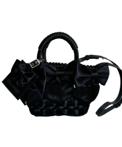 Balenciaga Bistro Xxs Basket With Strap Pink/Black For Women 11in/28cm