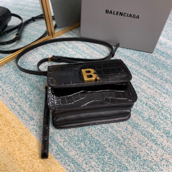 Balenciaga Bolso Bandolera B In Black, For Women, Women's Bags 7in/18cm