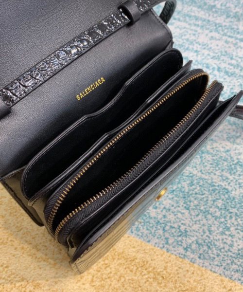 Balenciaga Bolso Bandolera B In Black, For Women, Women's Bags 7in/18cm