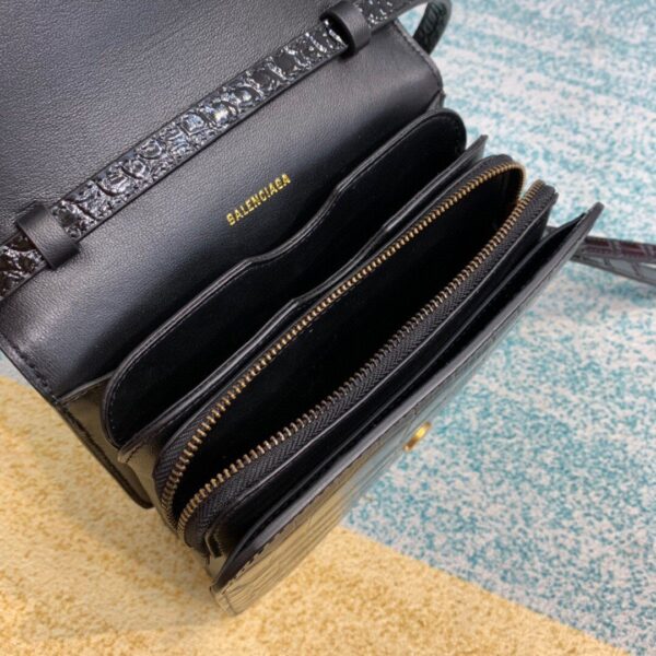 Balenciaga Bolso Bandolera B In Black, For Women, Women's Bags 7in/18cm
