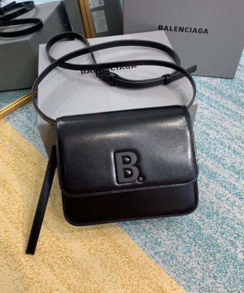Balenciaga Bolso Bandolera B In Black, For Women, Women's Bags 7in/18cm