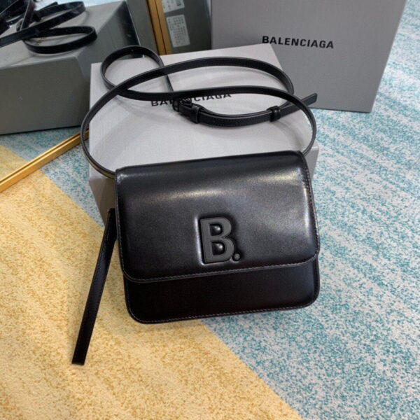 Balenciaga Bolso Bandolera B In Black, For Women, Women's Bags 7in/18cm