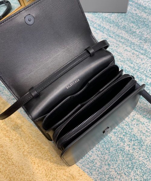 Balenciaga Bolso Bandolera B In Black, For Women, Women's Bags 7in/18cm