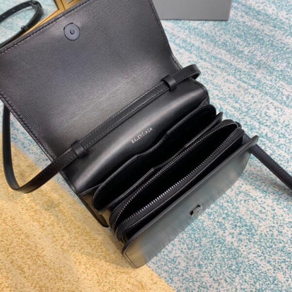 Balenciaga Bolso Bandolera B In Black, For Women, Women's Bags 7in/18cm