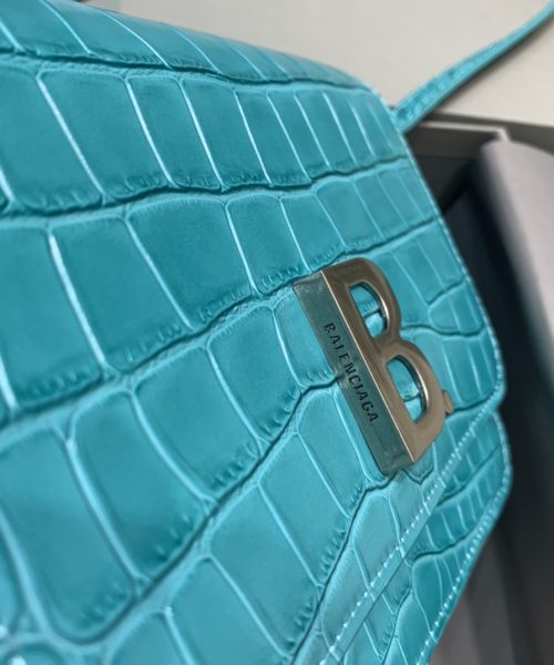 Balenciaga Bolso Bandolera B In Blue, For Women, Women's Bags 7in/18cm