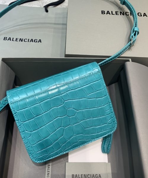 Balenciaga Bolso Bandolera B In Blue, For Women, Women's Bags 7in/18cm