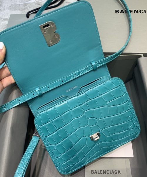 Balenciaga Bolso Bandolera B In Blue, For Women, Women's Bags 7in/18cm