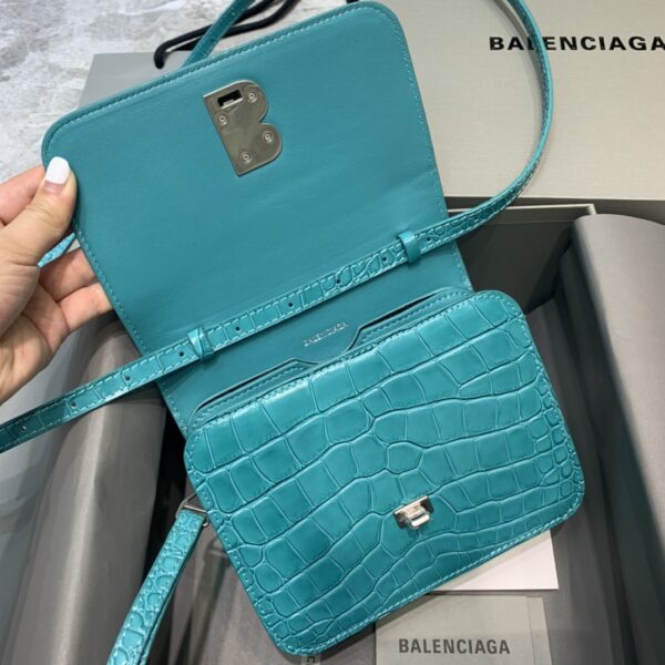 Balenciaga Bolso Bandolera B In Blue, For Women, Women's Bags 7in/18cm