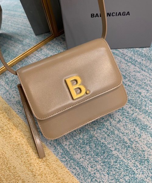 Balenciaga Bolso Bandolera B In Brown, For Women, Women's Bags 7in/18cm